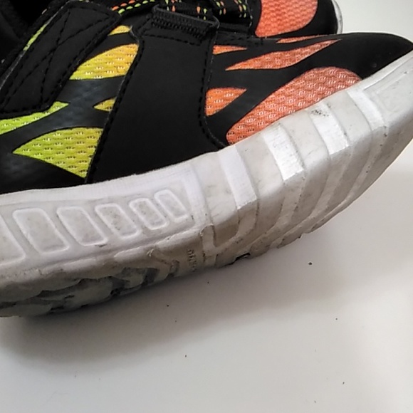 Sketchers Super Z Flex Glow Neon Yellow Orange Light Sneakers Sz 7C - Picture 5 of 7